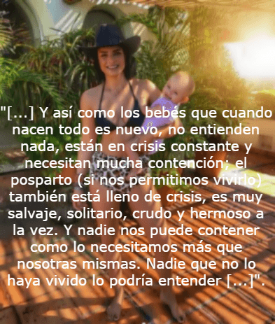 Aislinn Derbez comparte mensaje de posparto a poco más de seis meses del nacimiento de Kailani.