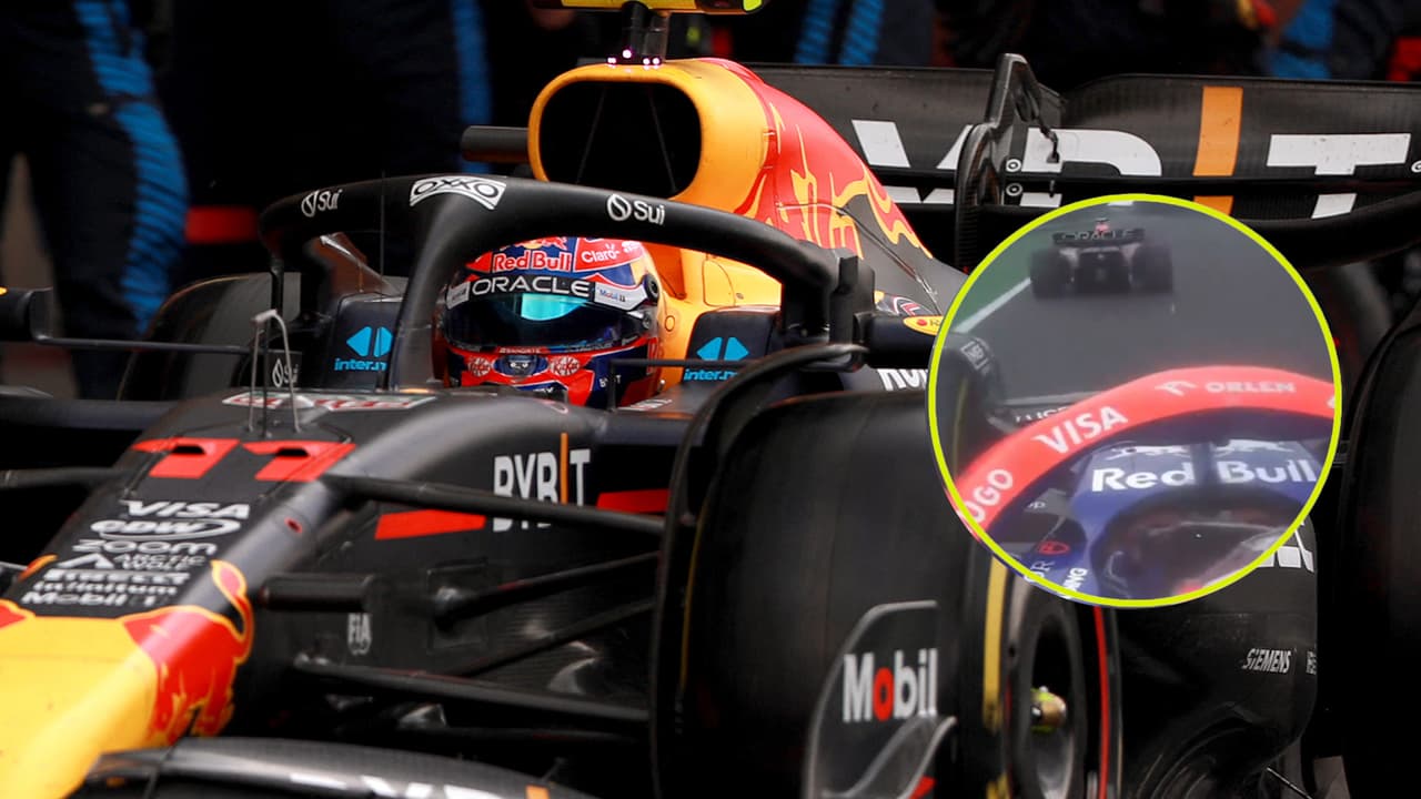 Lawson 'saca el cobre' y le hace seña obscena a 'Checo' Pérez