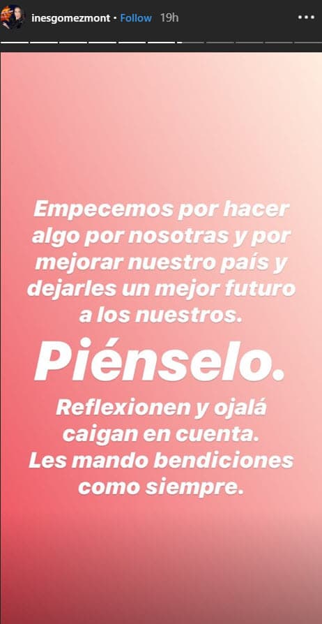 También, pidió que reflexionaran sobre su comportamiento para "mejorar nuestro país".