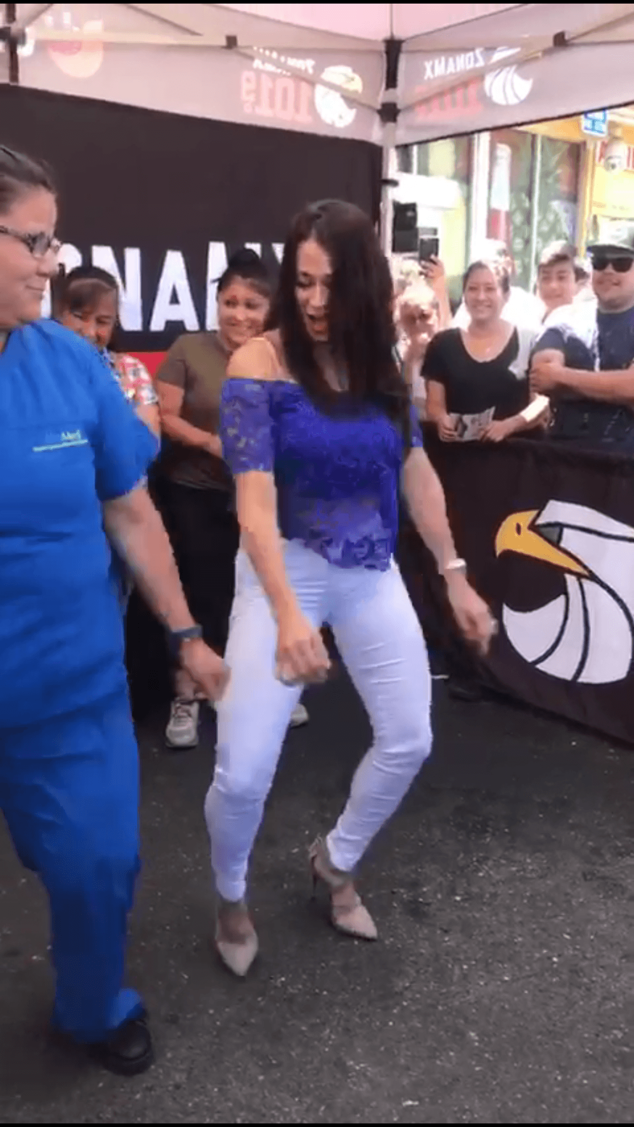 Raúl 'El Pelón', Carla Medrano y El Feo felices de compartir con sus oyentes en Santa Ana.