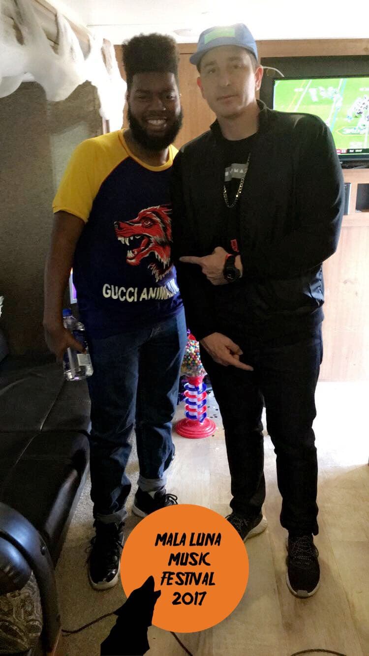 The Dana Cortez Show has your exclusive look at some of your favorite artists backstage at the two-day music festival in San Antonio, Texas. After an interview, DJ Automatic poses for a photo with Khalid after his set on Sunday, October 29, 2017.