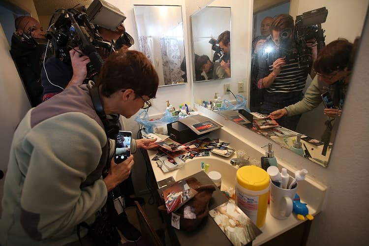 Interior de la casa yed Farook y su esposa Tashfeen Malik