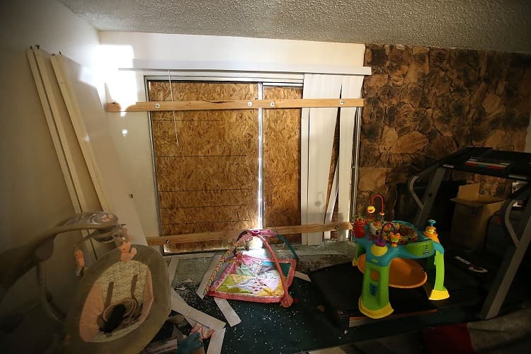 Interior de la casa yed Farook y su esposa Tashfeen Malik