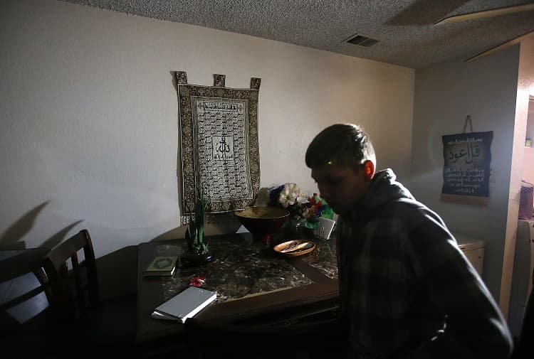 Interior de la casa yed Farook y su esposa Tashfeen Malik