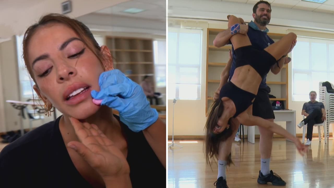 Daniela Fainus sufre lesión en la cara en ensayo de Las Estrellas bailan en Hoy: ¿culpa a Nacho Casano? 