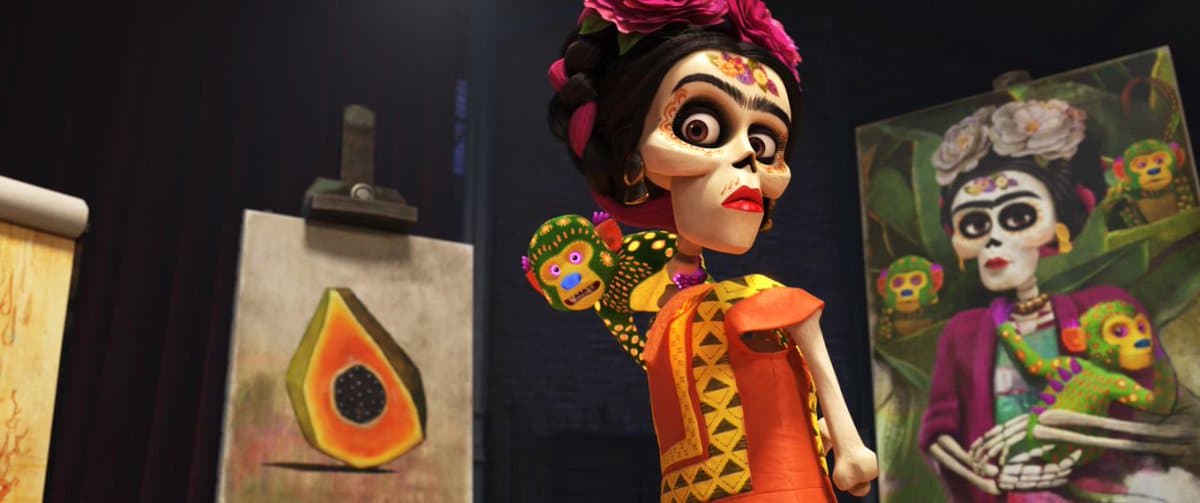 Recientemente, también se incluyó la imagen de 
<b>Frida</b> en la cinta ganadora del 
<b>Oscar 2018</b> como '
<b>Mejor Película Animada'</b>: 
<b>'Coco'</b>
