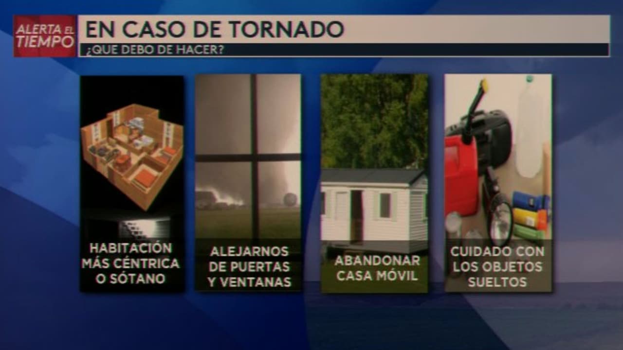 Estos son algunas alternativas, si se emite un aviso de tornado en tu área.