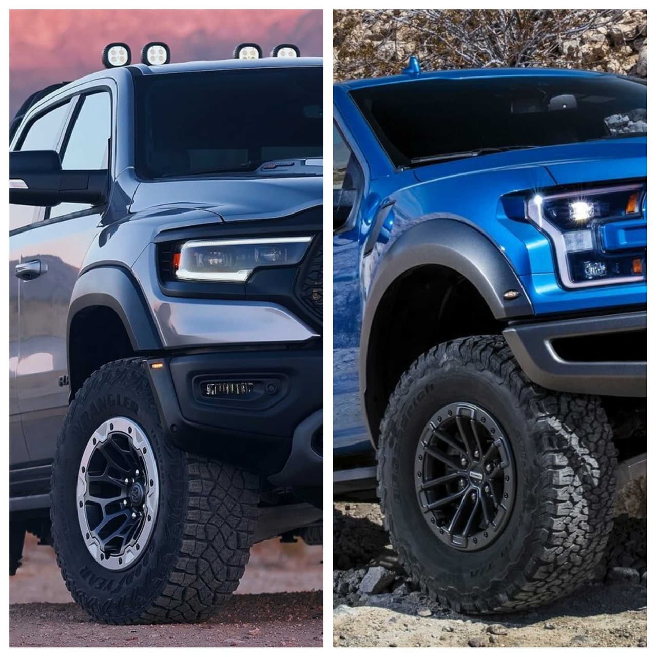 Los frenos de la TRX también son más grandes, pues miden 15 pulgadas (38 cm), comparado a las 14 pulgadas (36 cm) que miden los de la Raptor.