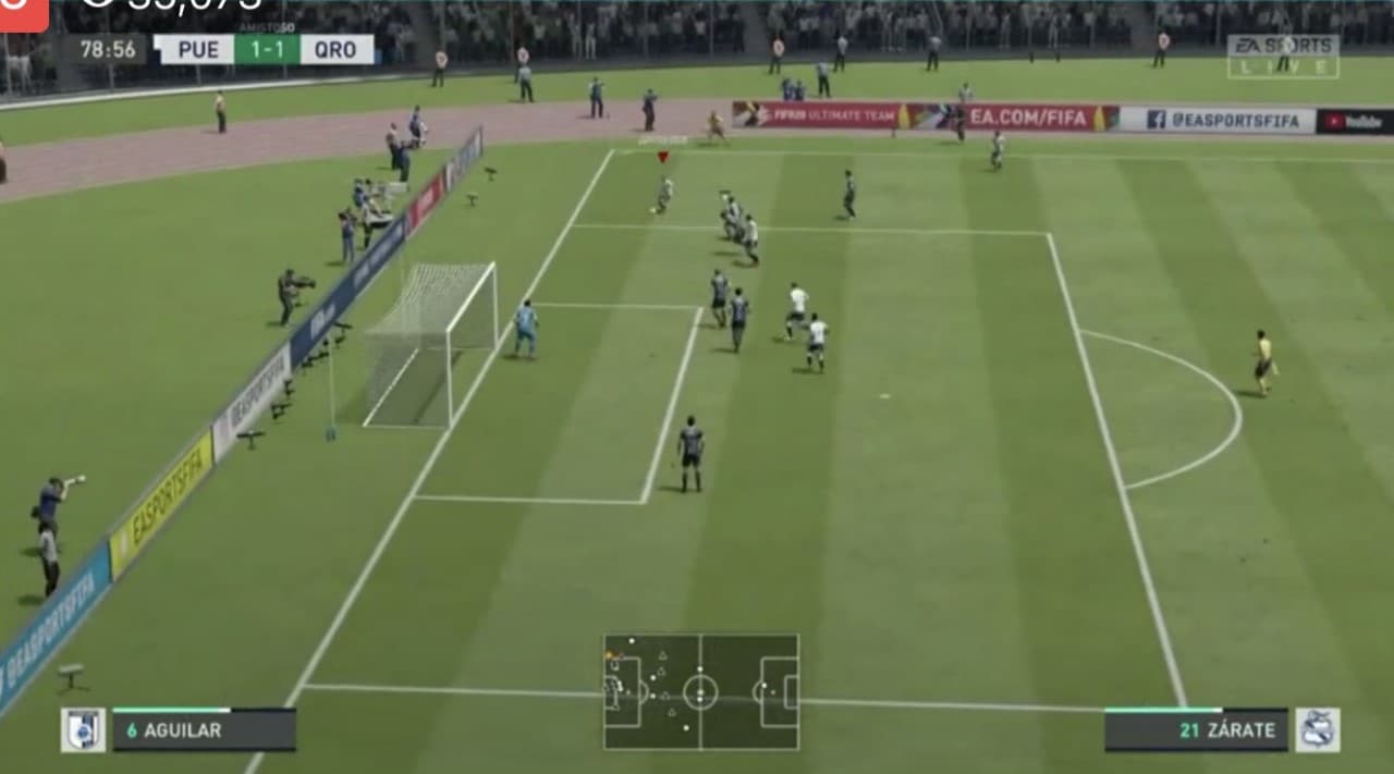 Jimmy Gómez le pone fin a la racha ganadora del Puebla de Santiago Ormeño.