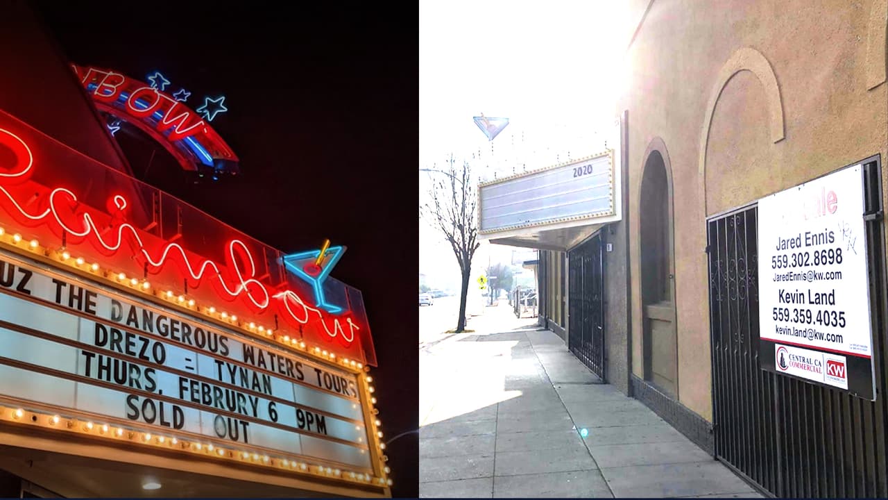 Ponen a la venta emblemático salón de eventos: el Rainbow Ballroom de Fresno