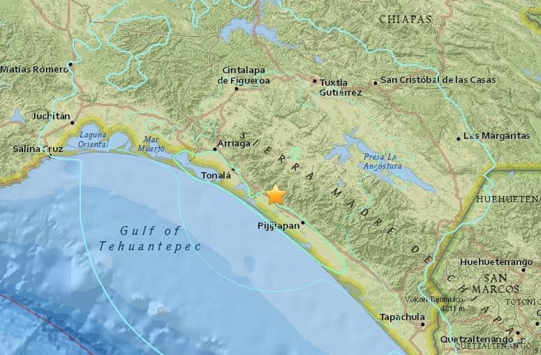 Un sismo de magnitud 6.4 sacude el sureste de México