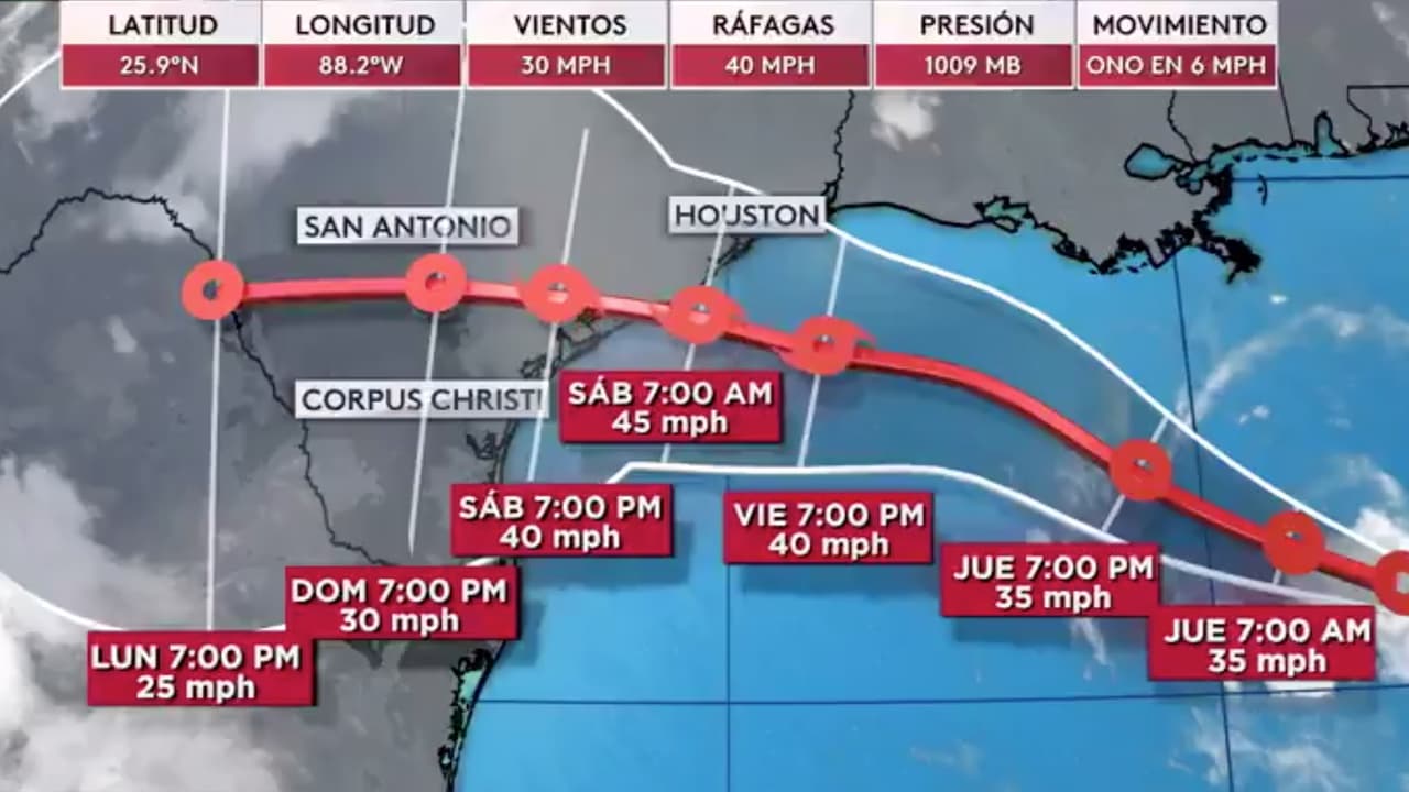 Autoridades piden a la población mantenerse alerta ante la posible llegada de tiempo severo al área de Houston