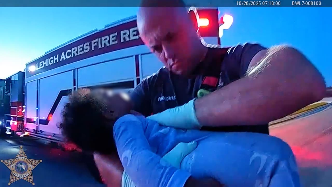 Oficial en Florida salva a bebé de un año tras dejar de respirar por una convulsión febril