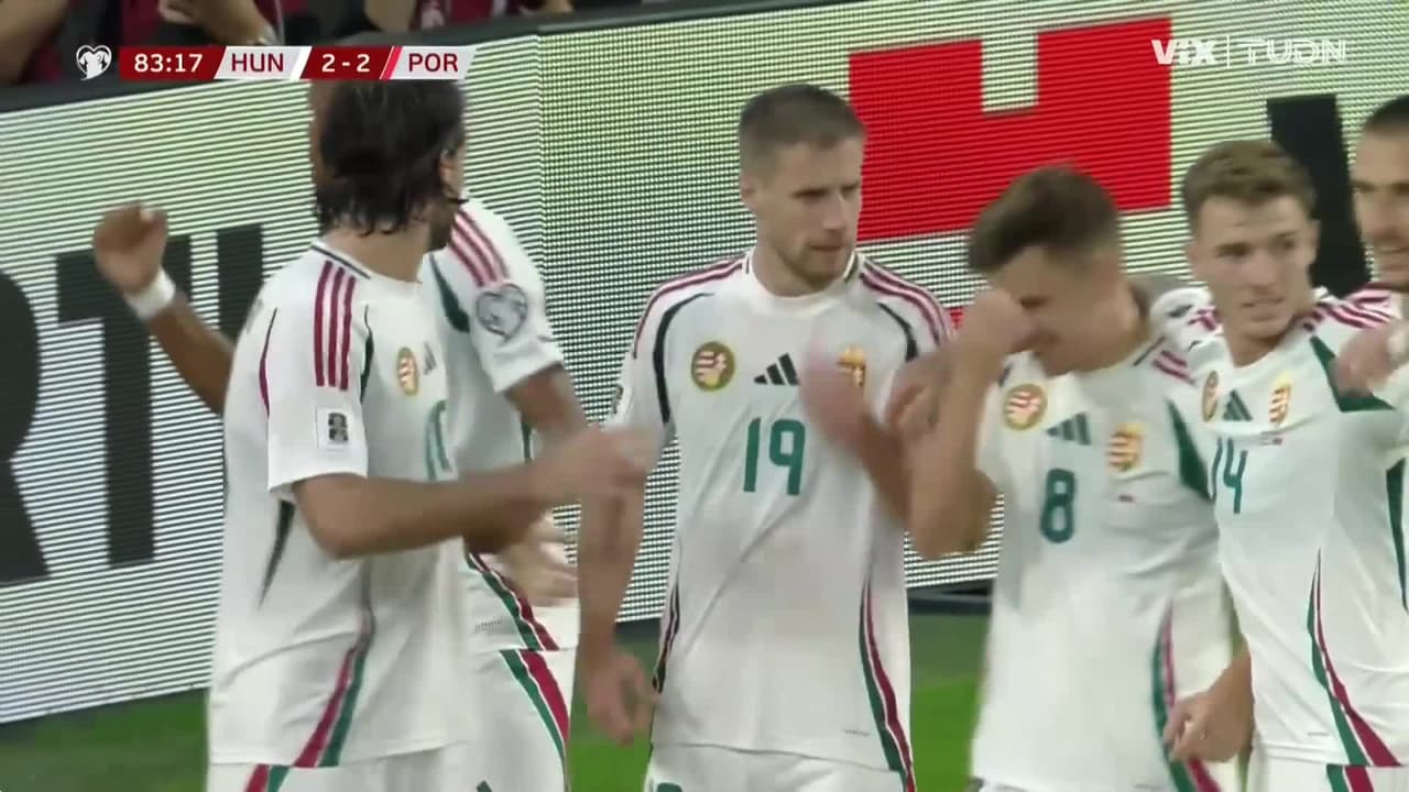¡Hungría vuelve al partido! Con un gol oportuno, la selección húngara igualó el marcador