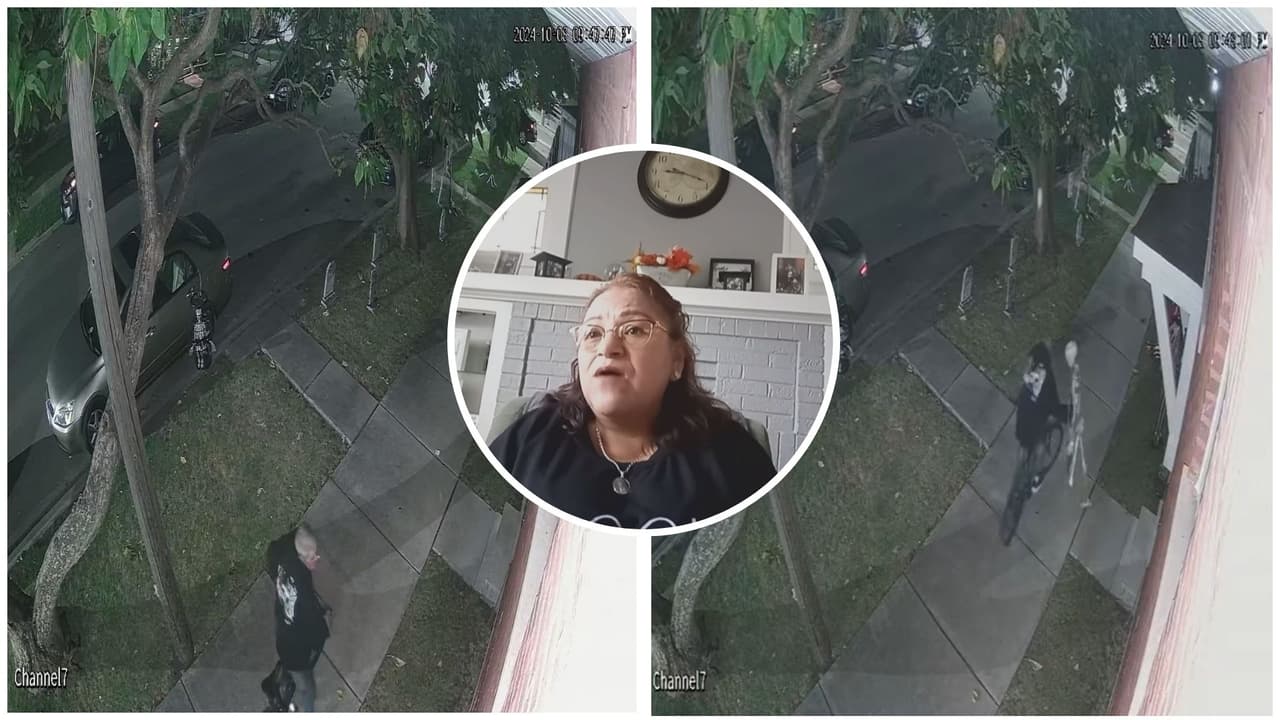 Mexicana de Chicago denuncia que le han robado dos veces sus decoraciones de 'Halloween'