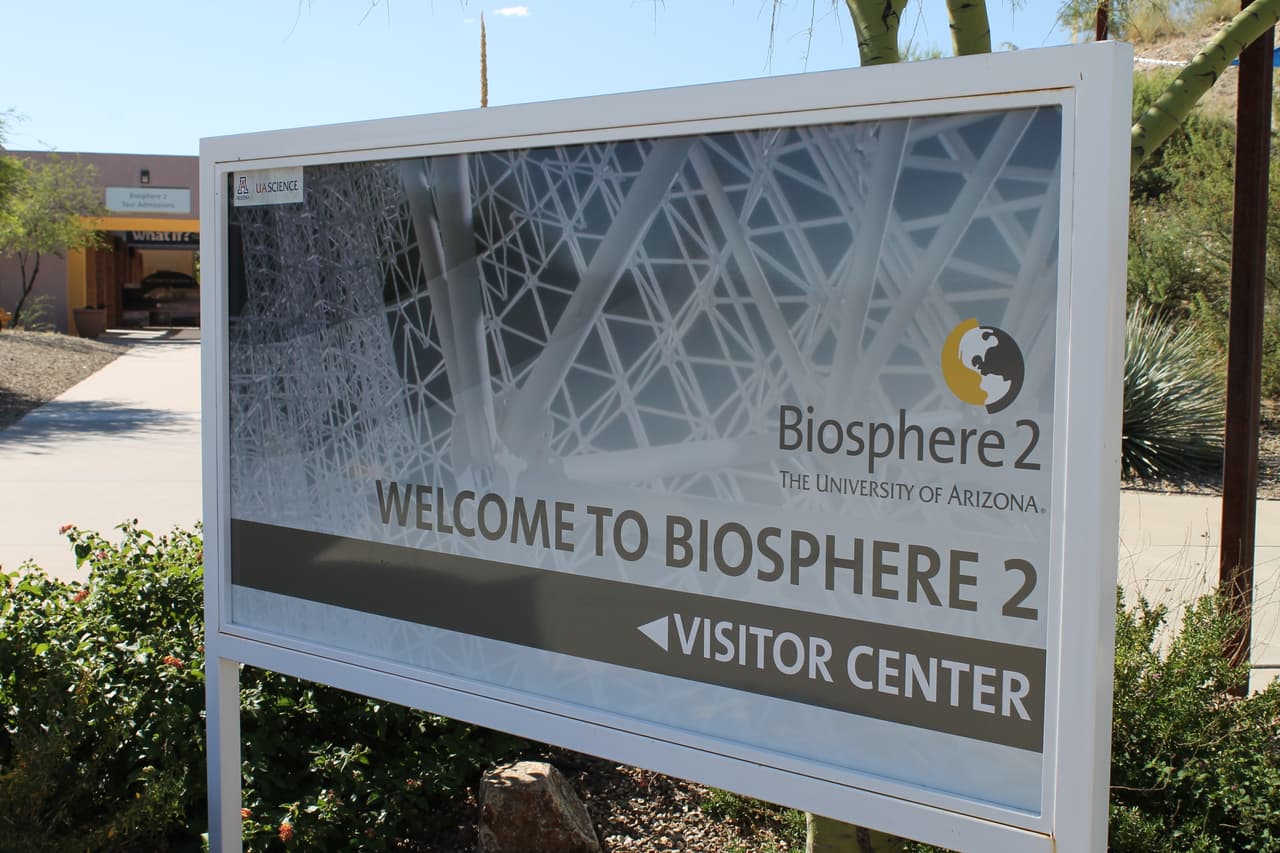 La Biosfera 2 esta ubicada en Oracle, Arizona, a unos 30 minutos del centro de Tucson.
