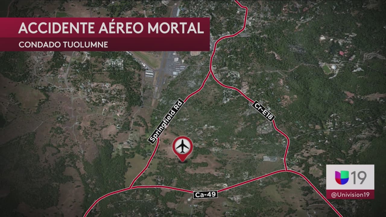 Mueren dos personas en un choque de una avioneta en el condado Tuolumne