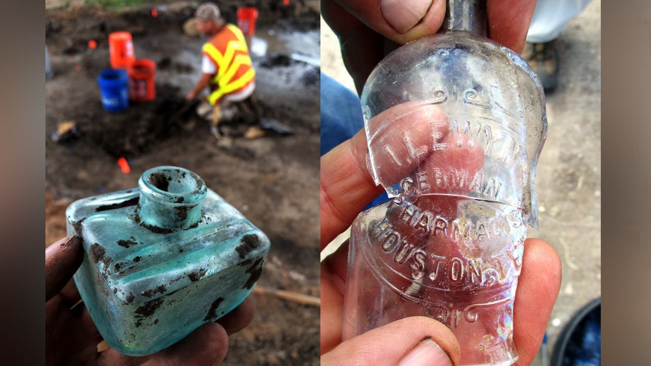 Descubren miles de objetos arqueológicos enterrados cerca del centro de Houston