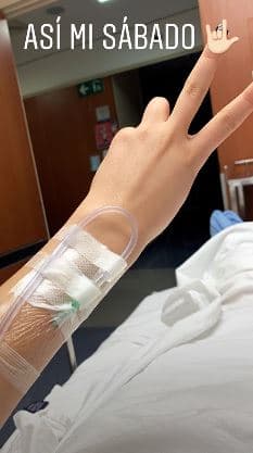 En sus historias de Instagram, la primogénita de Angélica Rivera y el productor José Alberto Castro, compartió esta imagen, aunque en ese momento no explicó la causa.