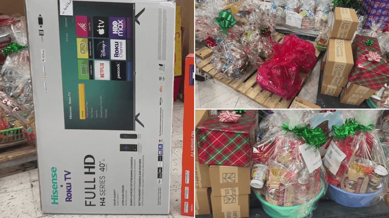 Comunidad hispana de Falls Church recibe comida y regalos por parte de organizaciones