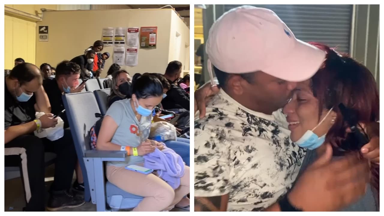 Así es el lugar donde migrantes hispanos se reencuentran con sus familias tras cruzar el río Bravo