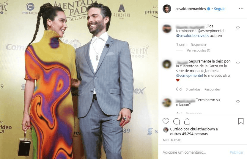 Esta es la última imagen que él compartió junto a Esmeralda Pimentel con fecha del pasado 14 de agosto.
