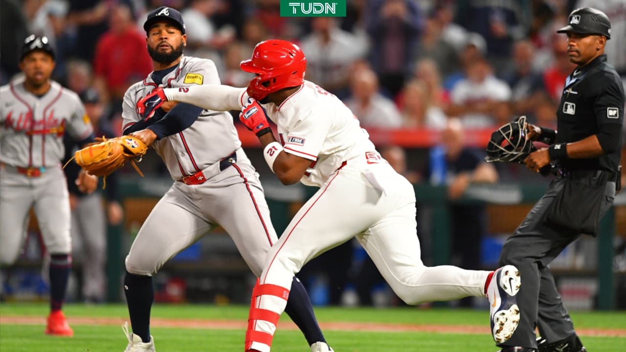Angels y Braves protagonizan violenta pelea en Grandes Ligas
