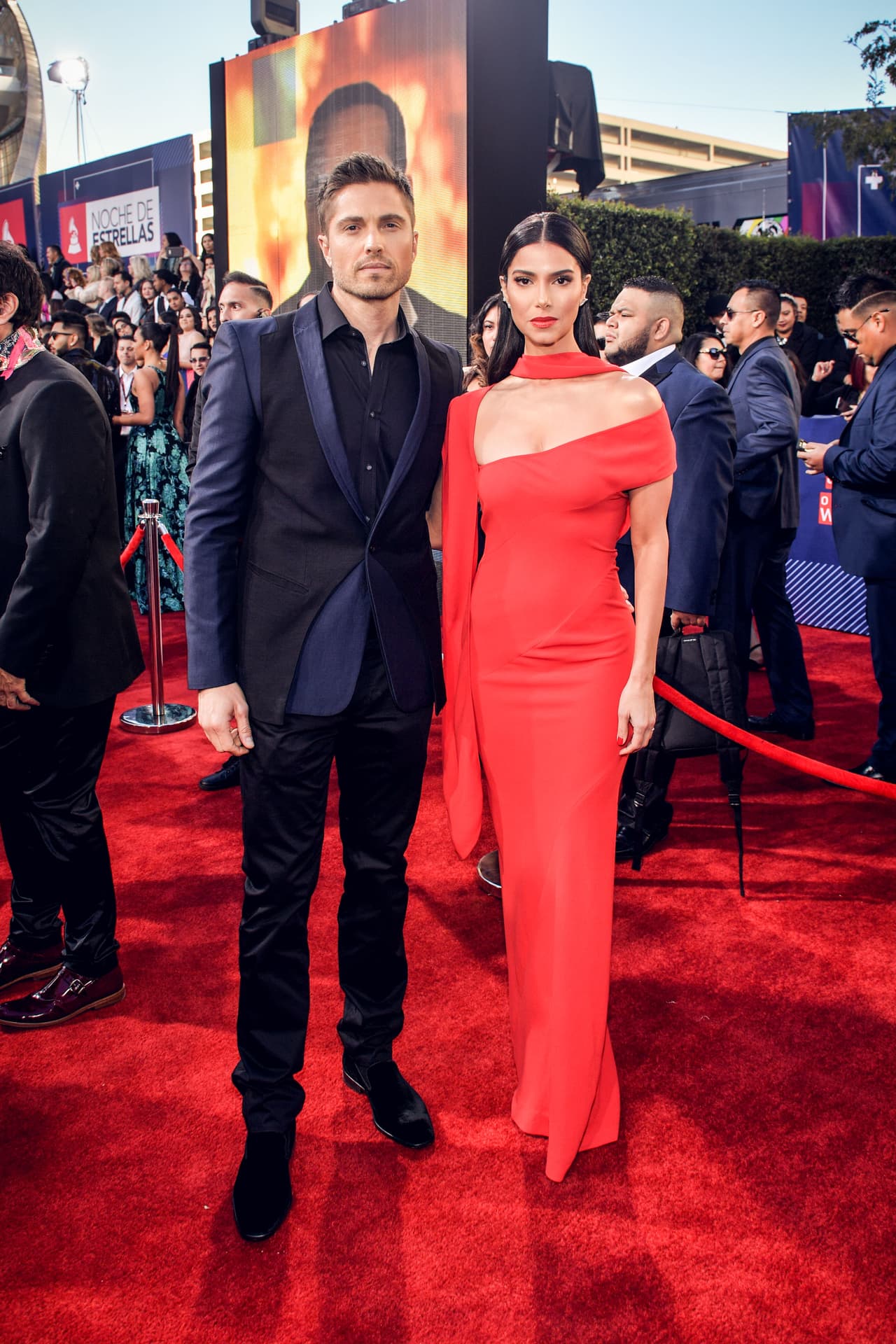 Eric y Roselyn, una de las parejas más queridas en la alfombra.