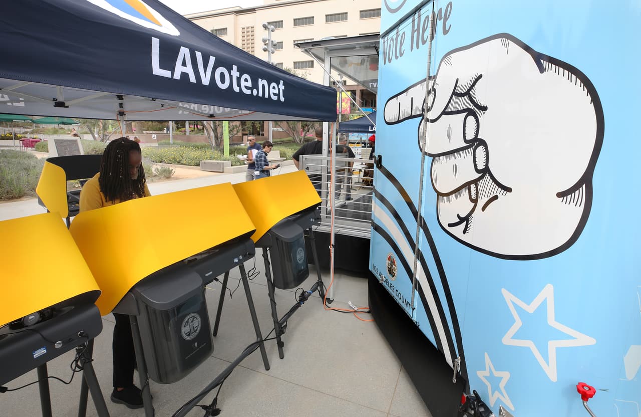 Baja participación en California durante votación anticipada