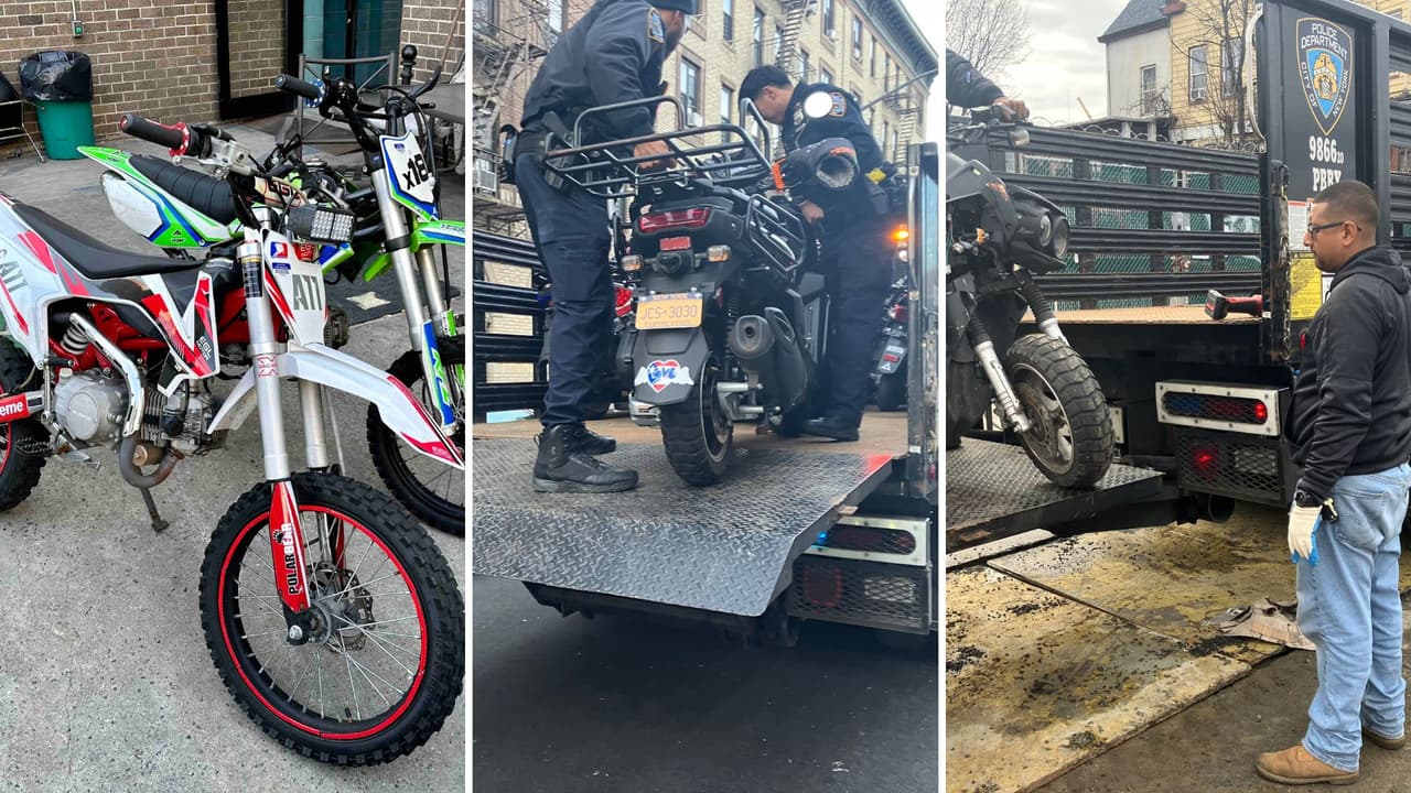 Incautan 128 motos y vehículos ilegales en calles de Nueva York durante el fin de semana