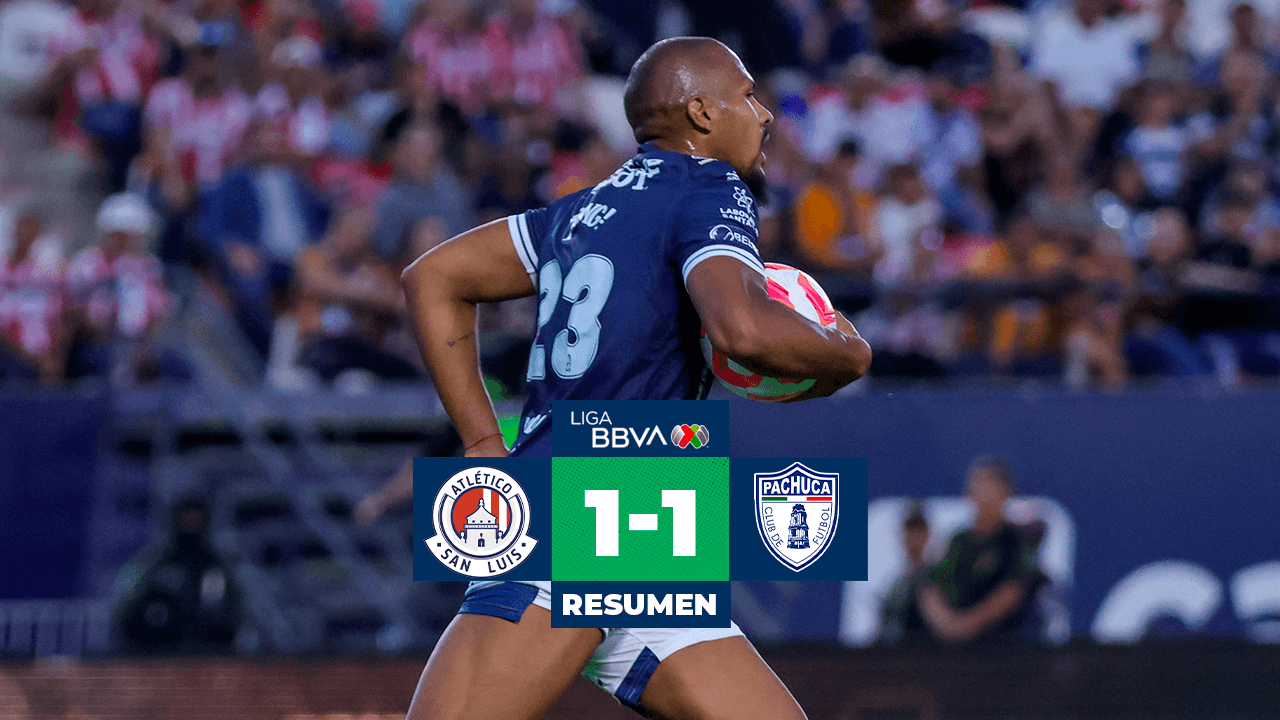 Resumen | Salomón Rondón rescata el empate de Pachuca al Atlético San Luis