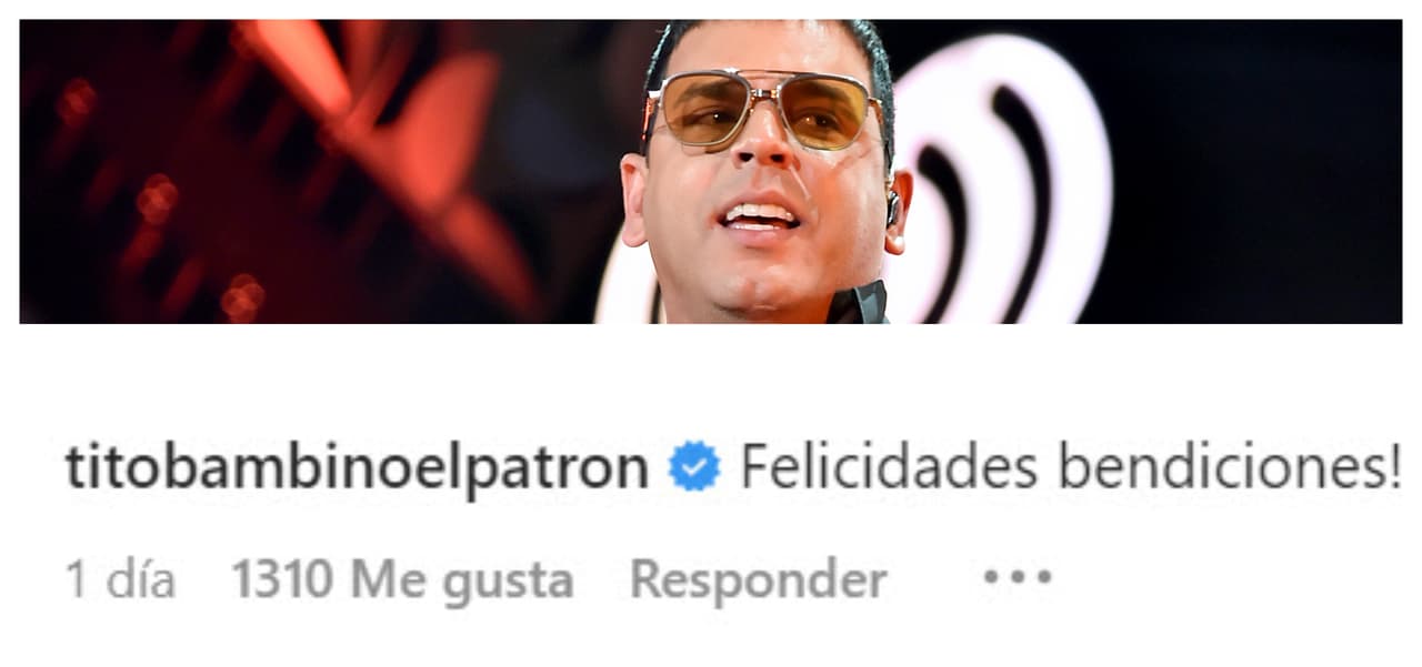 Tito El Bambino también celebró el detalle que Raphy Pina tuvo hacia la madre de su hija menor.
