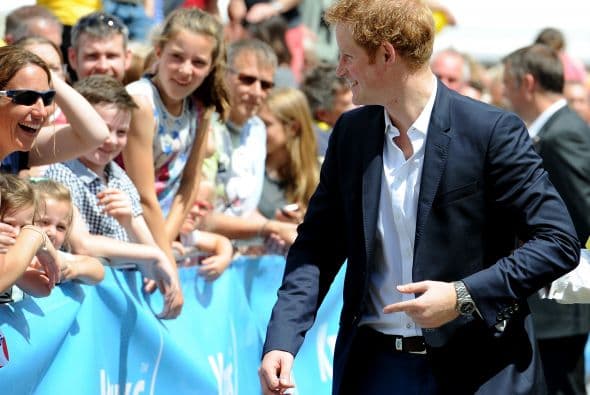 El príncipe Harry no se quedó atrás.