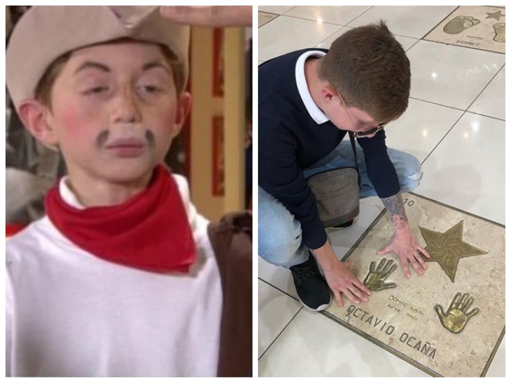 Benito Rivers visita sus huellas en la plaza de las estrellas 