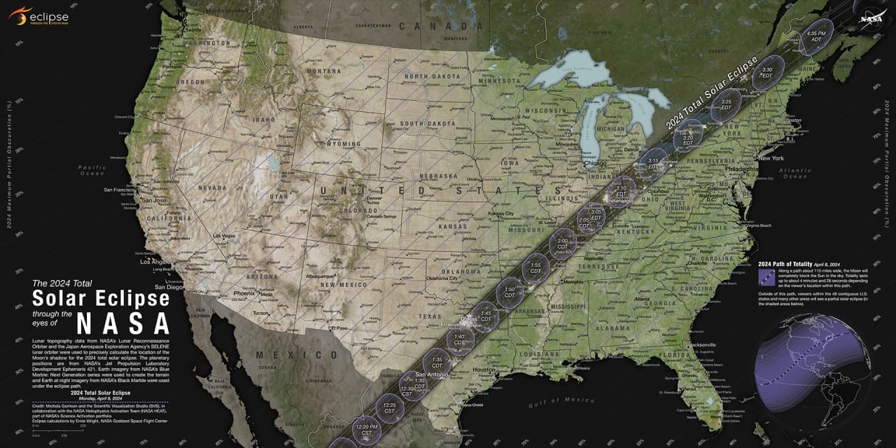 Este 8 de abril del 2024, un eclipse total de sol oscurecerá gran parte del norte y centro de Texas por algunos minutos. El fenómeno tomará la totalidad en ciudades del centro de Texas al rededor de la 1:32 pm, mientras que en el norte de Texas será a la 1:42 pm. En 
<a href="https://www.univision.com/local/dallas-kuvn/eclipse-total-solar-trayectoria-ciudades-visible-totalidad" target="_blank">este enlace </a>puedes saber más de la 
<b>trayectoria del eclipse solar total por Texas. </b>