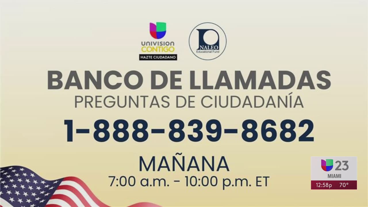 Preguntas de ciudadanía serán respondidas en banco de llamadas