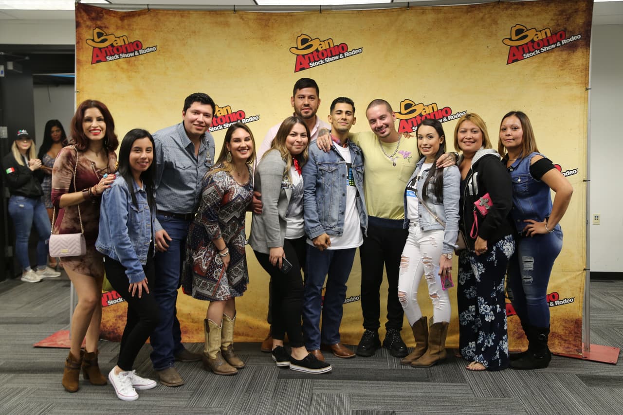 J Balvin greets fans at San Antonio Rodeo 