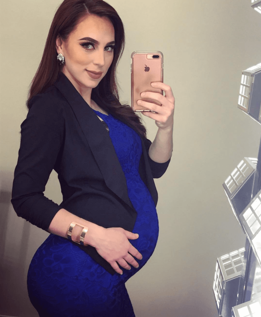 Así de feliz estuvo Prissila durante toda su etapa de embarazo.