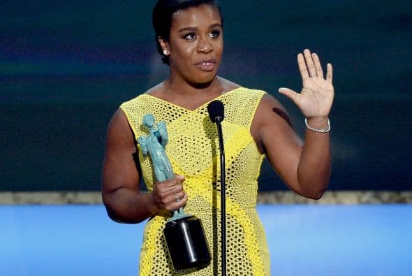 Uzo Aduba triunfó como Mejor actriz en comedia por su genial rol de 'Crazy Eyes' en la serie de Netflix.