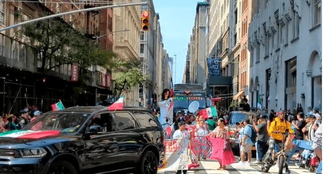 El desfile se realizó en la calle 38 con Madison.