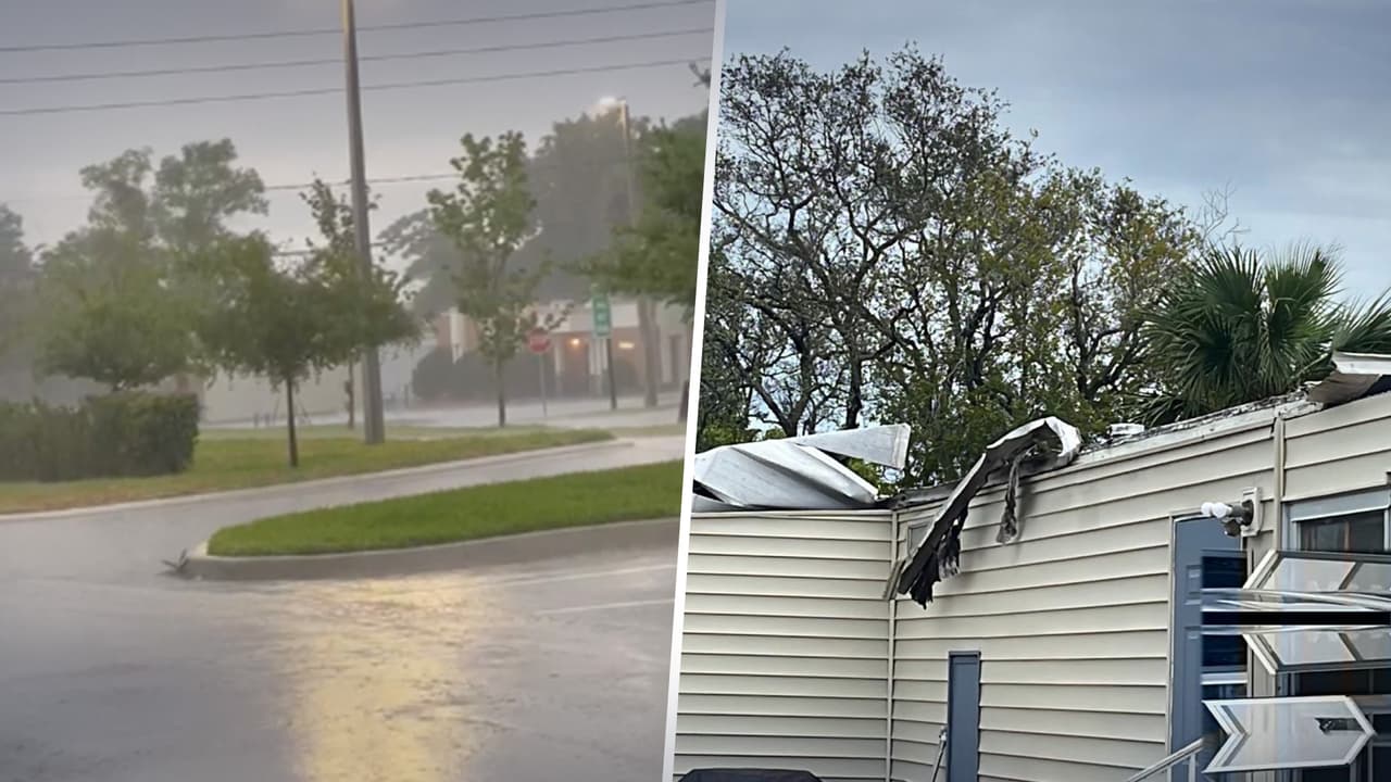 Tormentas dejan aguaceros y riesgo de inundaciones en Orlando y zonas hacia el sur: confirman tornado EF0 en Micco