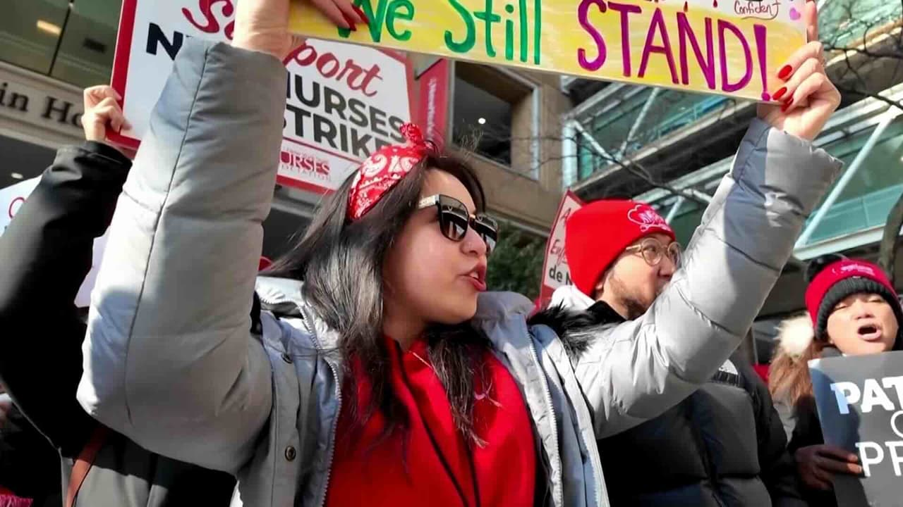 Huelga histórica de enfermeras en Nueva York se reduce tras acuerdo con mejoras salariales