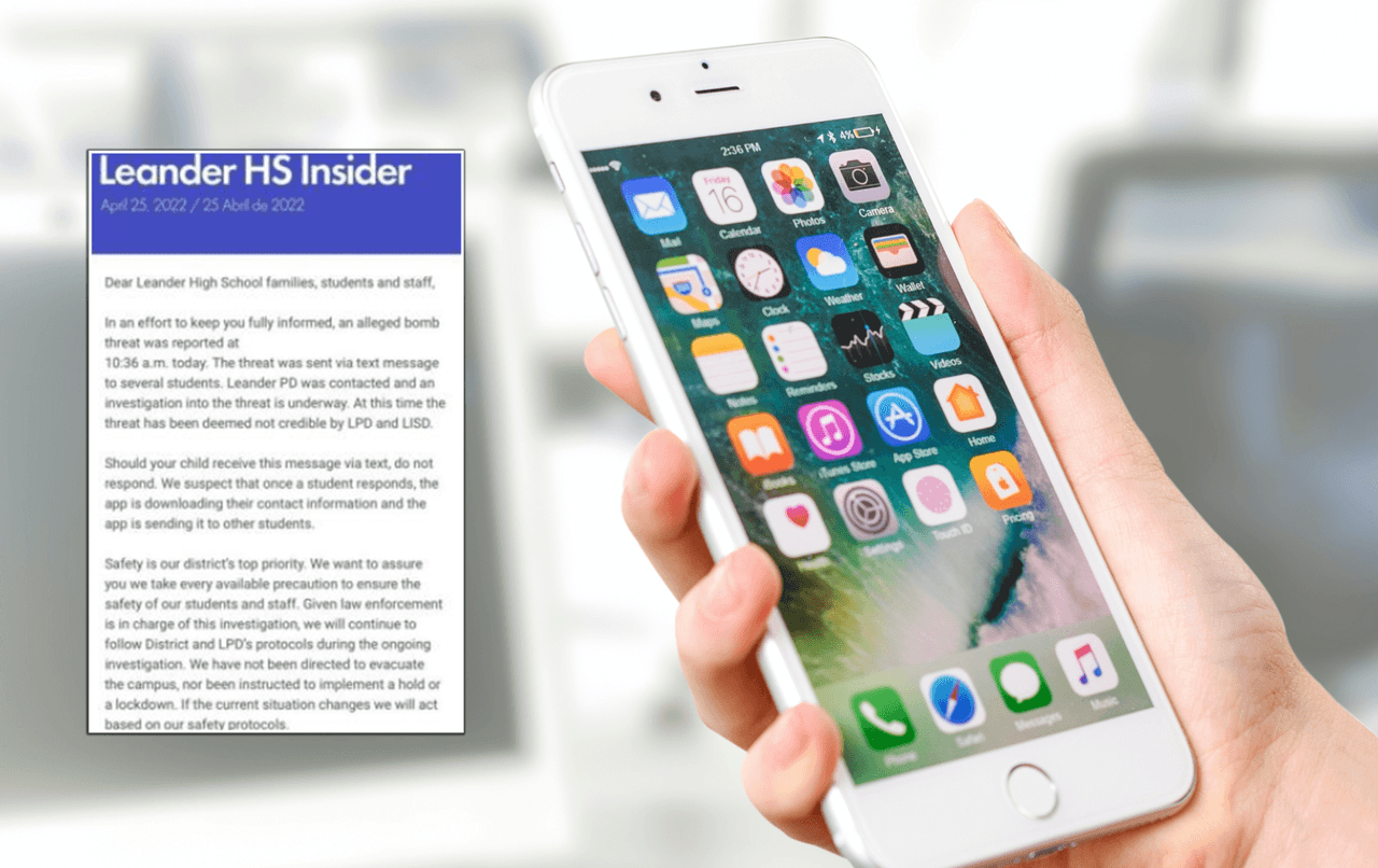 Si recibes un mensaje sobre una bomba en una escuela, no lo abras: te podrían robar tus datos
