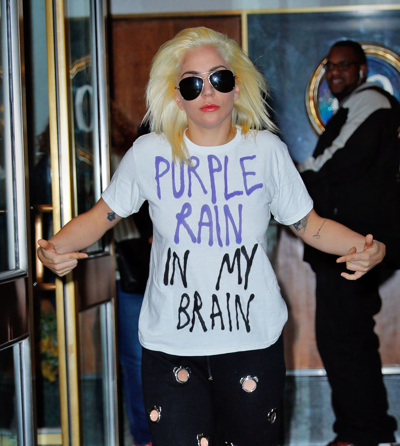 Al día siguiente, así la captaron los fotógrafos.