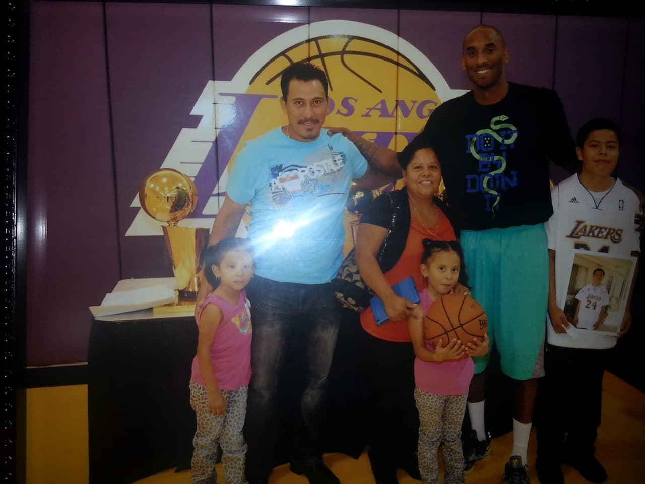 Kobe Bryant siempre sonriente.