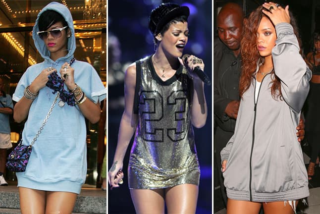 ¡Upps! Parece que a Rihanna no le gusta mucho la idea de usar pantalones.