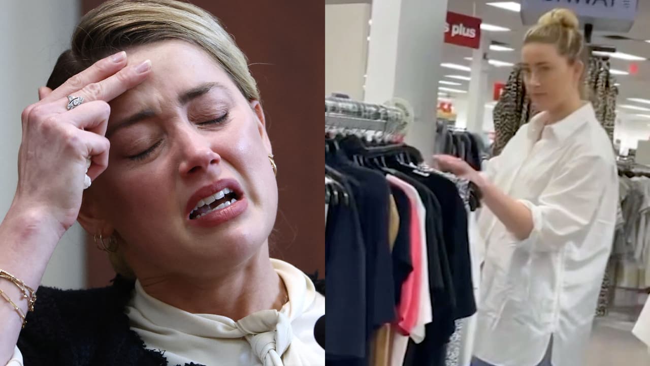 Las fotos de Amber Heard comprando en una tienda de rebajas: ¿ahorra para pagarle a Johnny Depp?