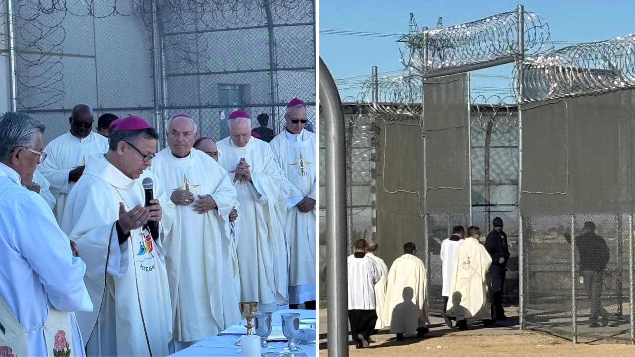 Obispos celebran misa en centro de detención de ICE en Adelanto: piden justicia para inmigrantes detenidos