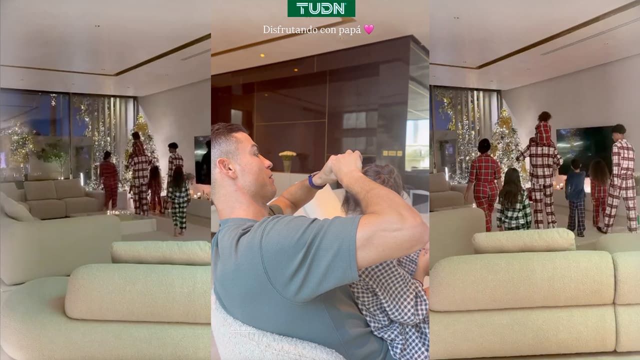 ¡Ni Cristiano Rolando se salva! Así es como sus hijas lo mantienen ocupado