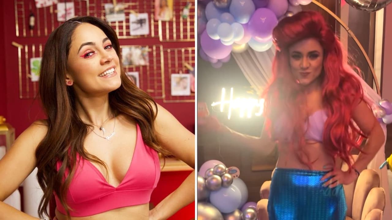 Jessica Segura se convirtió en 'La Sirenita' por su fiesta de cumpleaños